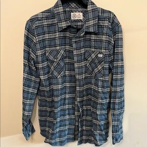 Hurley Navy and White Checkered Men's Shirt